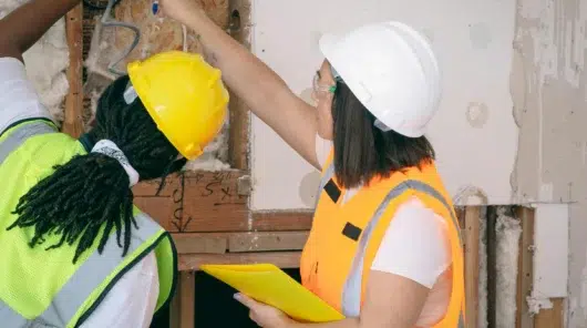 Maintenance technicians conducting on-site inspection and repair work for building systems