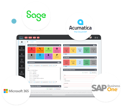 ERP integrated with DimoMaint MX