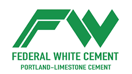 logo federal white cement