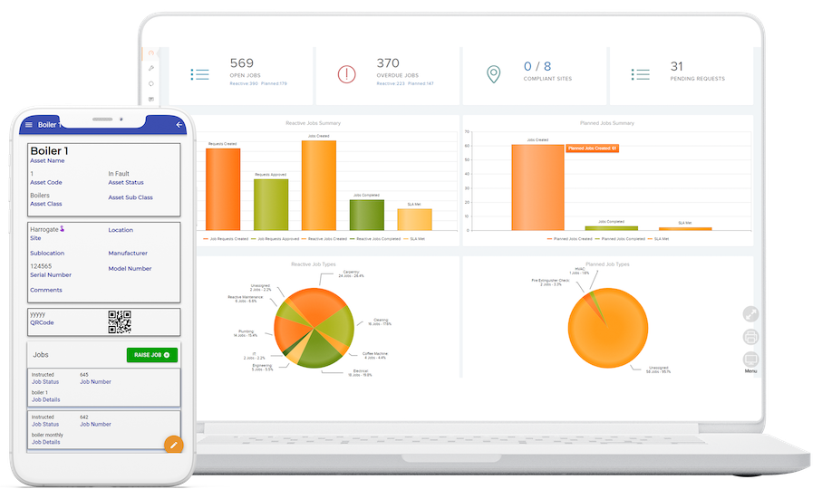 Manage and analyze your operations with customizable reports and dashboards
