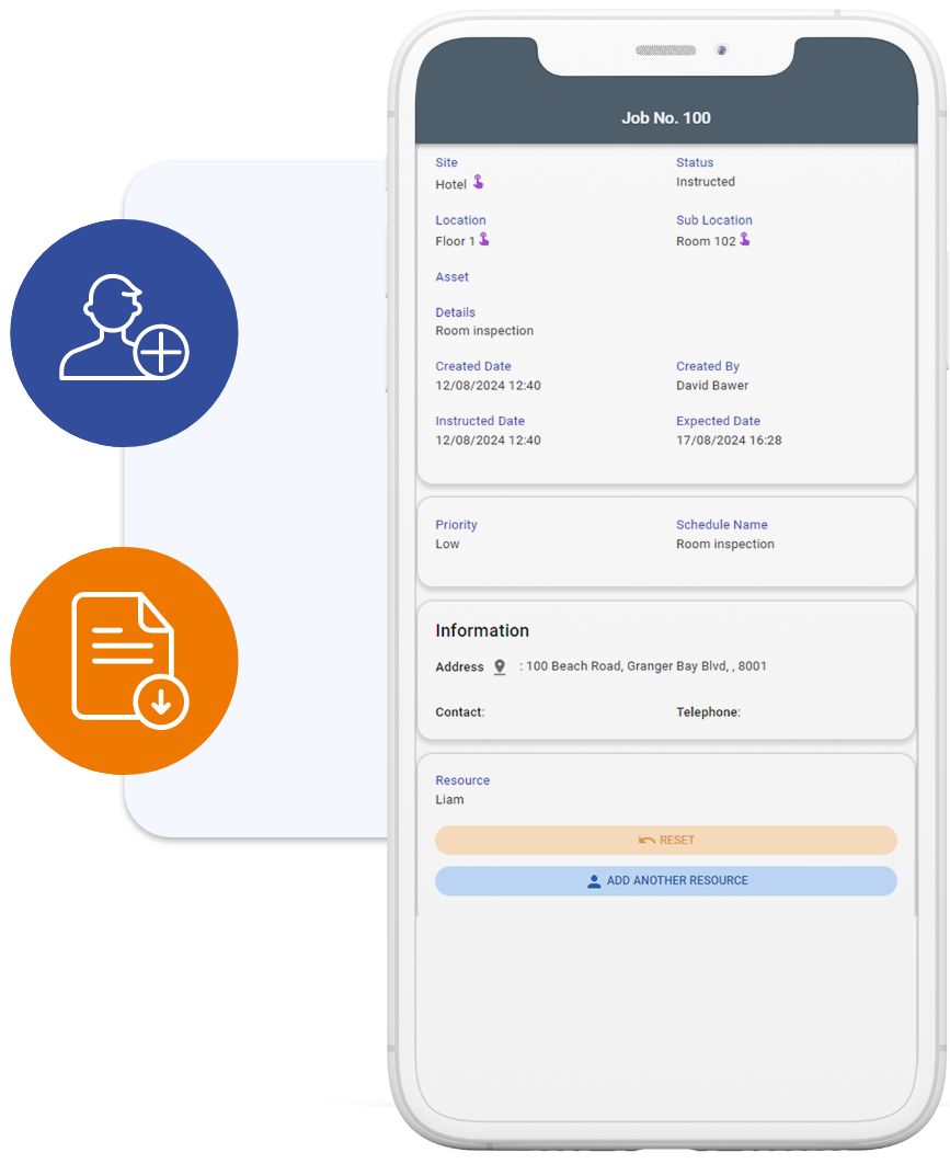 Manage your requests and jobs on the Mobile App